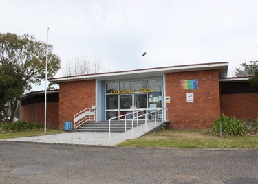 Front entrance to olympic pool