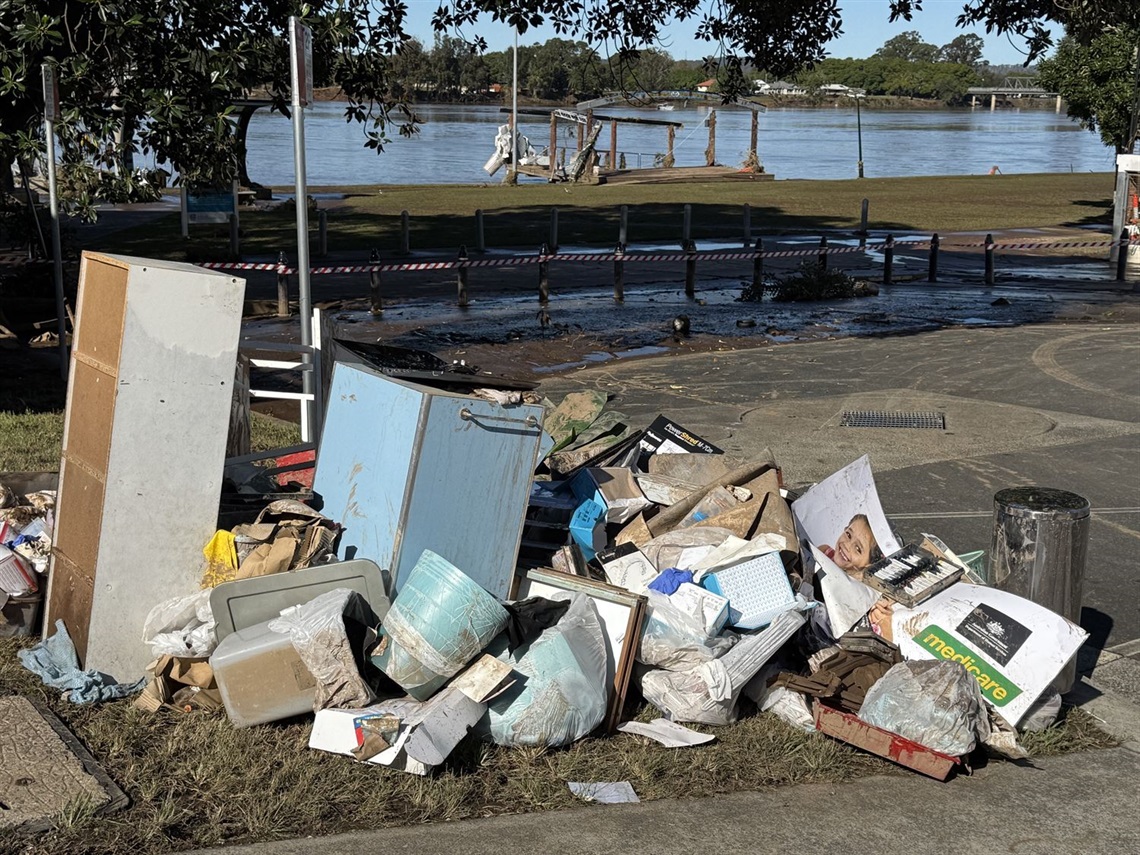 Kerbside flood waste.JPG