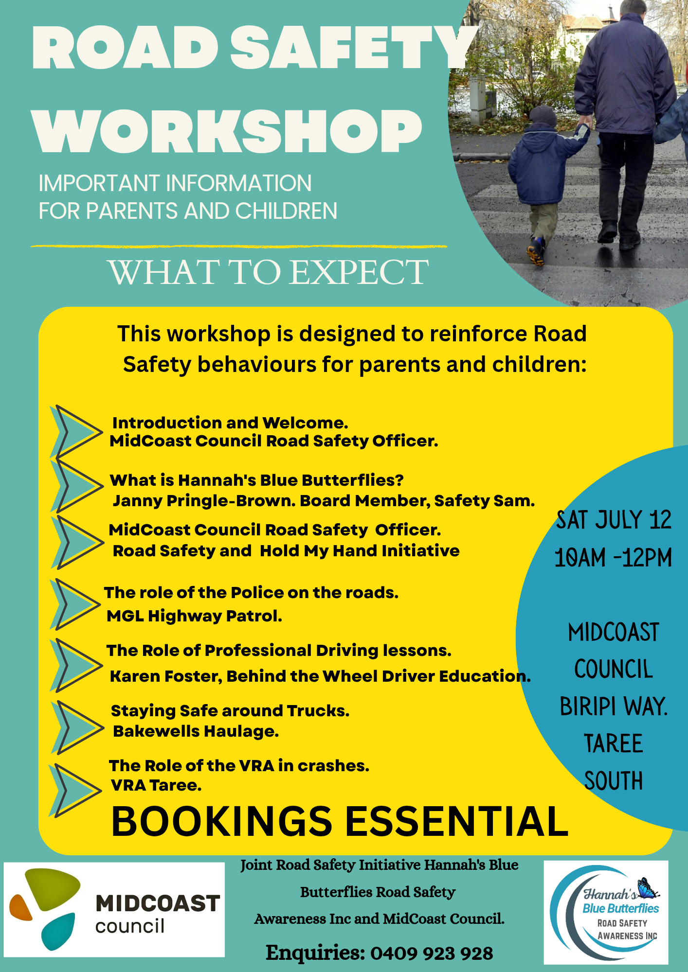 Road safety workshop flyer