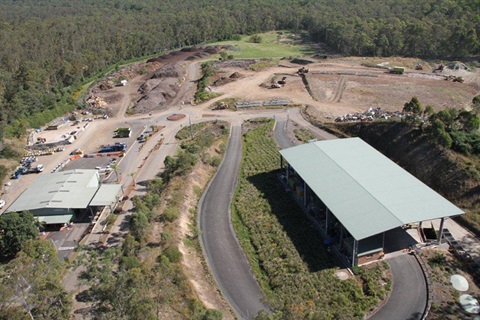 Bucketts Way Landfill aerial view